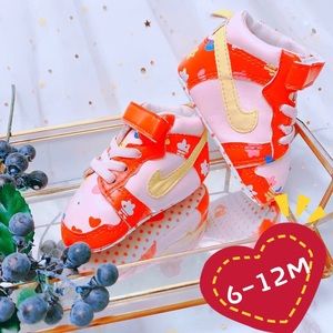 Nike Baby Girl Pink Cute High Top Sneaker 6-12M